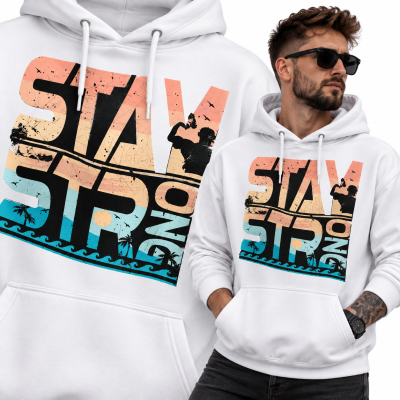 BLUZA Z KAPTUREM NA SIŁOWNIĘ  STAY STRONG
